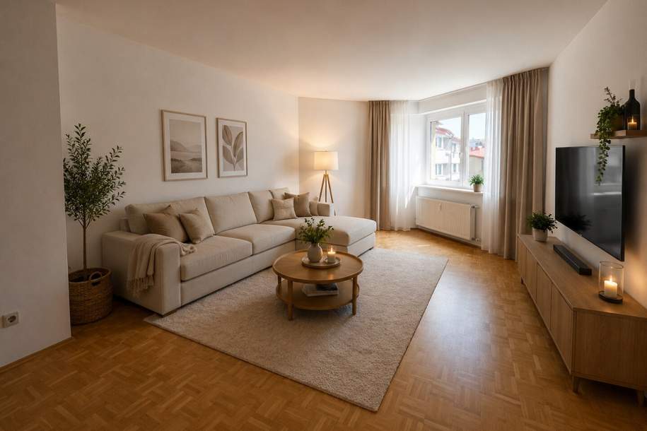 Geräumige 3-Zimmer-Wohnung mit toller Aufteilung und guter Infrastruktur in Linz/Wegscheid - Eigener TG-Abstellplatz - ACHTUNG Mietvertrag wird auf 10 Jahre befristet abgeschlossen!, Wohnung-miete, 934,68,€, 4030 Linz(Stadt)