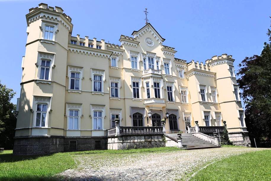 Herrschaftlich wohnen im Schloss Vogelsang! Barrierefreie 2-Raum-Eigentumswohnung mit PKW-Abstellplatz, Wohnung-kauf, 227.000,€, 4400 Steyr(Stadt)