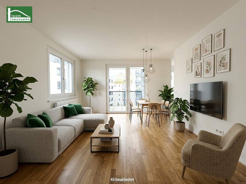 Geräumige 3-Zimmer Wohnung inkl. Einbauküche und Freifläche!