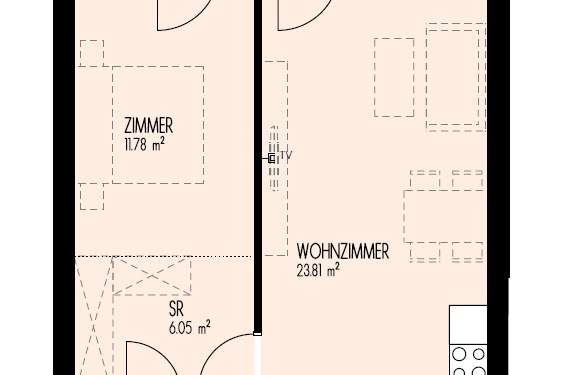 Nahe FH Joanneum und Auster I Moderne Wohnung mit Ausblick, Wohnung-miete, 687,61,€, 8020 Graz(Stadt)