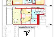 Unbefristete 4-Zimmer-Wohnung mit Balkon UND Terrasse!