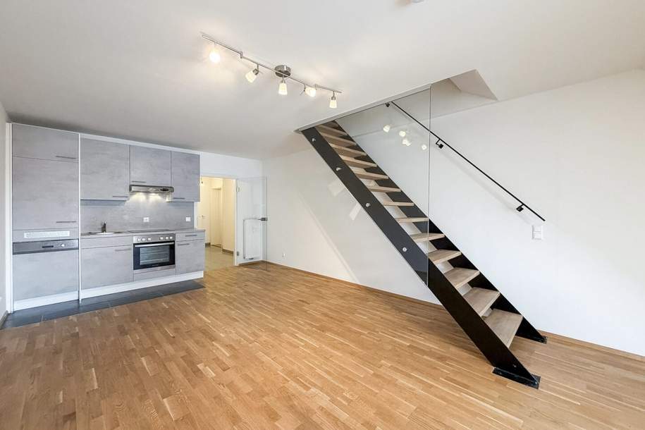 Stilvolle Maisonettewohnung mit Galerie nahe TU &amp; Dietrichsteinplatz, Wohnung-miete, 1.041,82,€, 8010 Graz(Stadt)