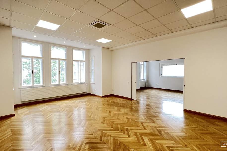 „Repräsentatives Altbau-Büro mit Stil – nahe dem Wiener Schwarzenbergplatz“ | ZELLMANN IMMOBILIEN, Gewerbeobjekt-miete, 3.999,00,€, 1040 Wien 4., Wieden
