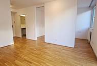 AM SPITZ-NÄHE, gepflegte 36 m2 Neubau mit 4 m2 Balkon, 2 Zimmer, Komplettküche, Wannenbad, Parketten, Garagenplatz möglich, Leopold-Ferstl-Gasse