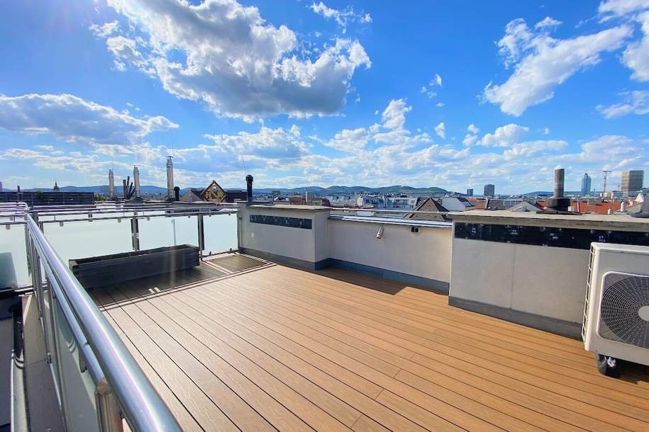 2 TERRASSEN!! 4 ZIMMER, ZENTRALE LAGE mit FERNBLICK!!, Wohnung-miete, 2.690,00,€, 1020 Wien 2., Leopoldstadt