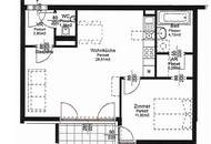 Moderne 2-Zimmer Wohnung mit Balkon nahe S-Bahn Jedlersdorf
