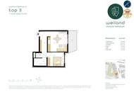 Erstbezug: 2-Zimmer Wohnung mit ostseitigem Balkon