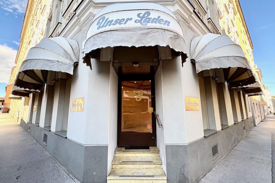 BEZAUBERNDES GESCHÄFTSLOKAL MIT VIELEN AUSLAGENFLÄCHEN - KEINE ABLÖSE!, Gewerbeobjekt-miete, 1.413,31,€, 1160 Wien 16., Ottakring