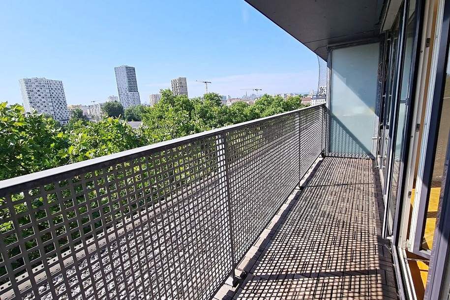 INNSTRASSE, FERNBLICK, unbefristete 97 m2 Dachgeschoß-Maisonette mit Loggia, 2 Zimmer, Komplettküche, Wannenbad, Parketten, gefördert, Wohnung-miete, 1.187,27,€, 1200 Wien 20., Brigittenau