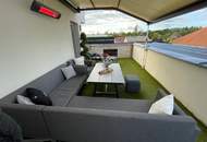 PREIS inkl. 2 TG Parkplätze und 1 Besucherparkplatz,Luxuriöse Dachterrassen-wohnung in Pasching-Exklusives Wohnen mit Sauna, Outdoor-Küche&amp;Panoramablick (Provisionsfrei)