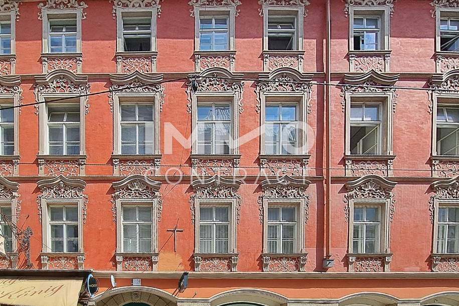 3- Zimmer- DG- Wohnung im Altbau| Sackstraße 14 Top 26, Wohnung-miete, 1.179,00,€, 8010 Graz(Stadt)