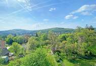 DG-Wohnung mit Traumblick und Eigengarten mit Schwimmteich in Jahrhundertwende-Villa auf der oberen Lawies