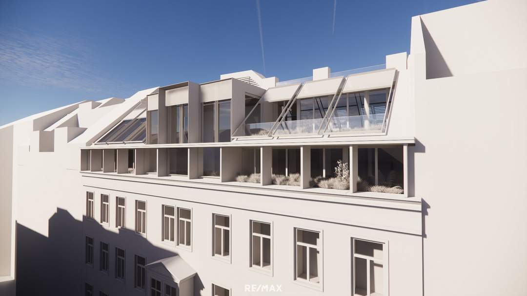 Wohnungspaket im Dachgeschoss mit Aufstockungspotential an der Mariahilfer Straße