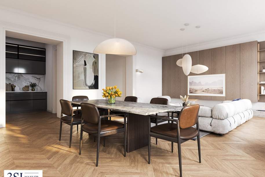 Servitenviertel: Hochwertig renoviert, zentral gelegen, stilvoll wohnen, Wohnung-kauf, 1.215.000,€, 1090 Wien 9., Alsergrund