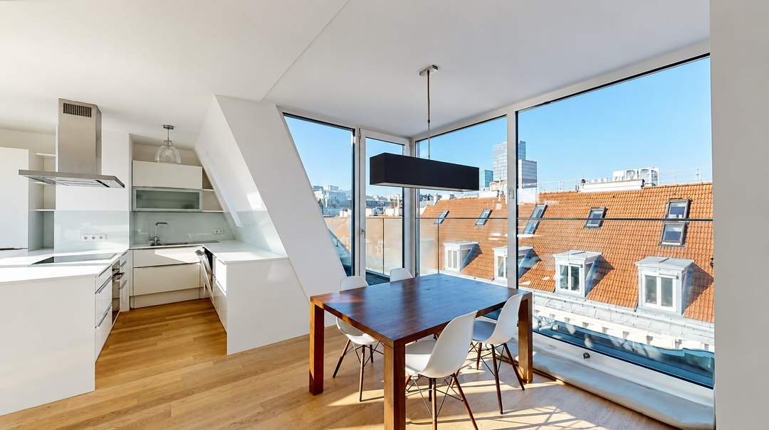 Wohnen über den Dächern Wiens – 3-Zimmer-Maisonette mit Terrassen im 3. Bezirk
