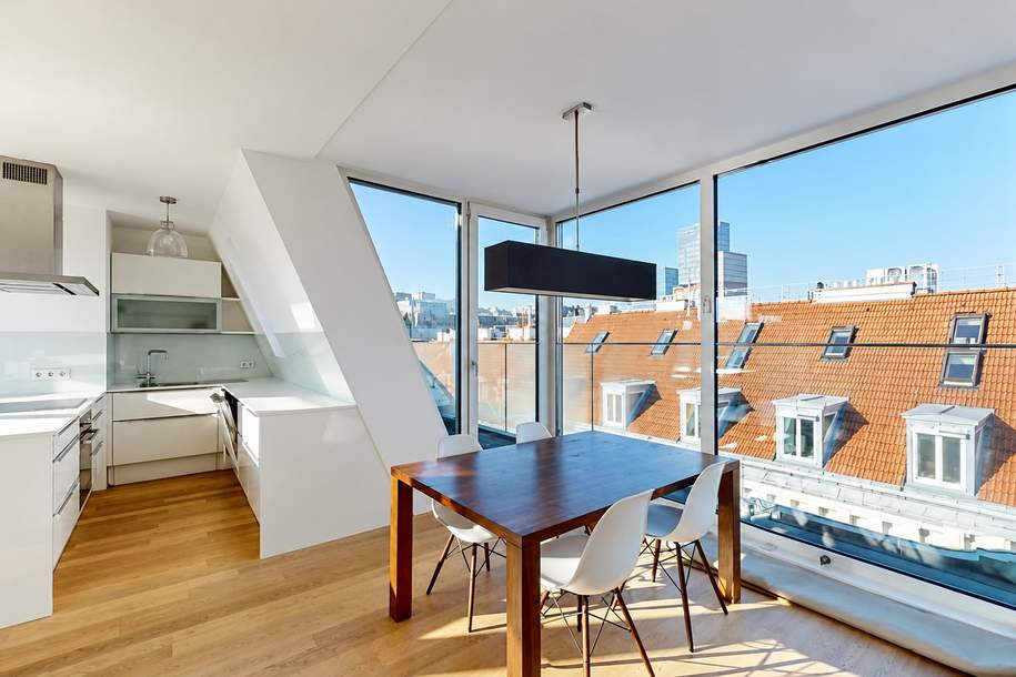 Wohnen über den Dächern Wiens – 3-Zimmer-Maisonette mit Terrassen im 3. Bezirk, Wohnung-miete, 2.794,25,€, 1030 Wien 3., Landstraße