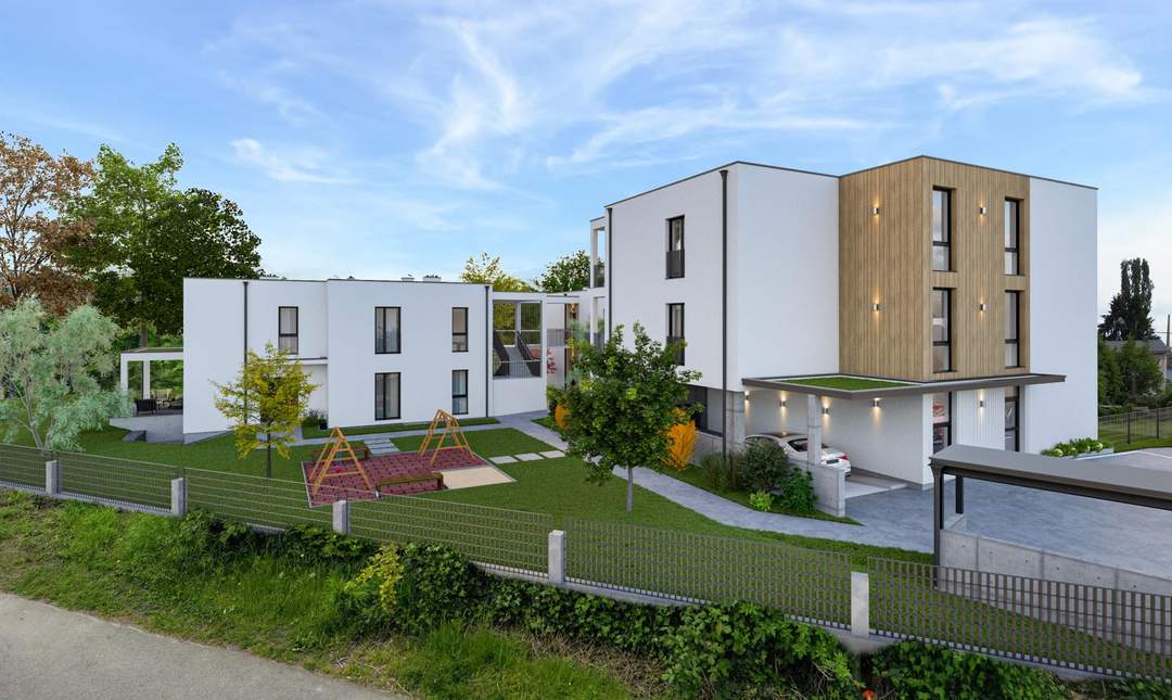Modernes Wohnen in Graz: Neubau mit großem Balkon