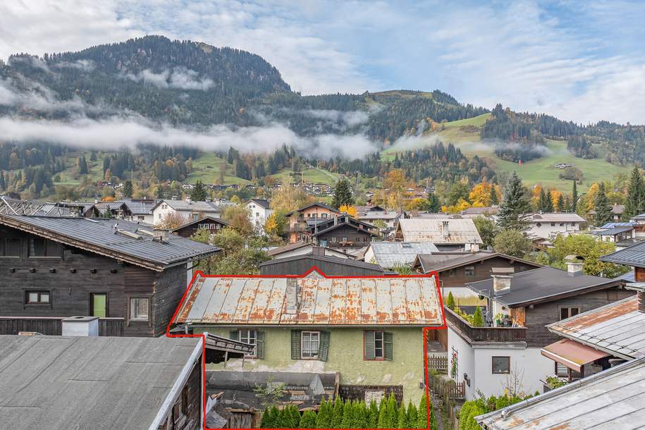 Knappenhaus in zentraler Ruhelage mit Bebauungsstudie, Haus-kauf, 880.000,€, 6370 Kitzbühel