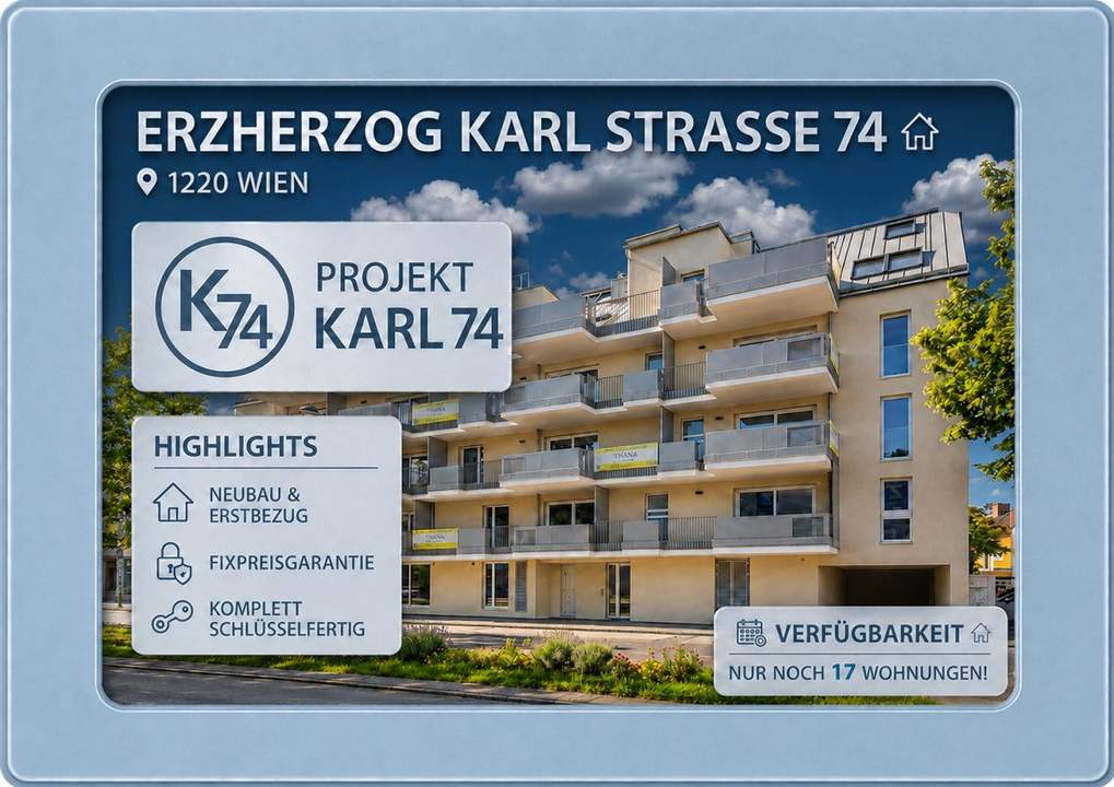 WOHNEN mit PERSPEKTIVE ++ DG-Wohnung im Projekt KARL74
