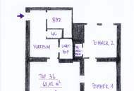 Nur ca. € 3.900 pro m² - 3 Zimmer DG-Wohnung - 2 Gehminuten zur U3 Station Johnstraße