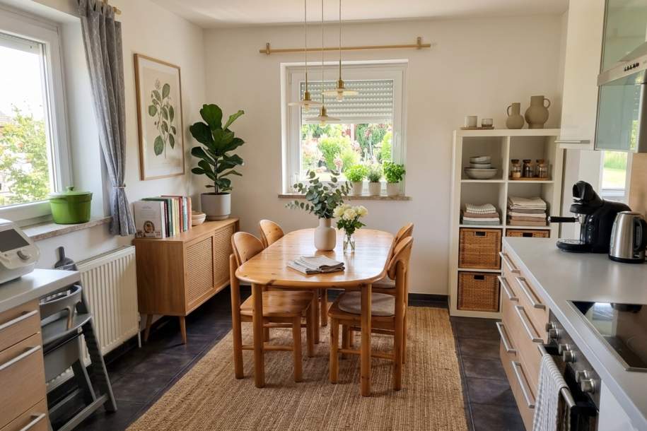 Wohnen am Bauernhof: Schöne 5-Zimmer-Wohnung mit Einfamilienhaus-Charakter!, Wohnung-miete, 1.650,00,€, 5110 Salzburg-Umgebung