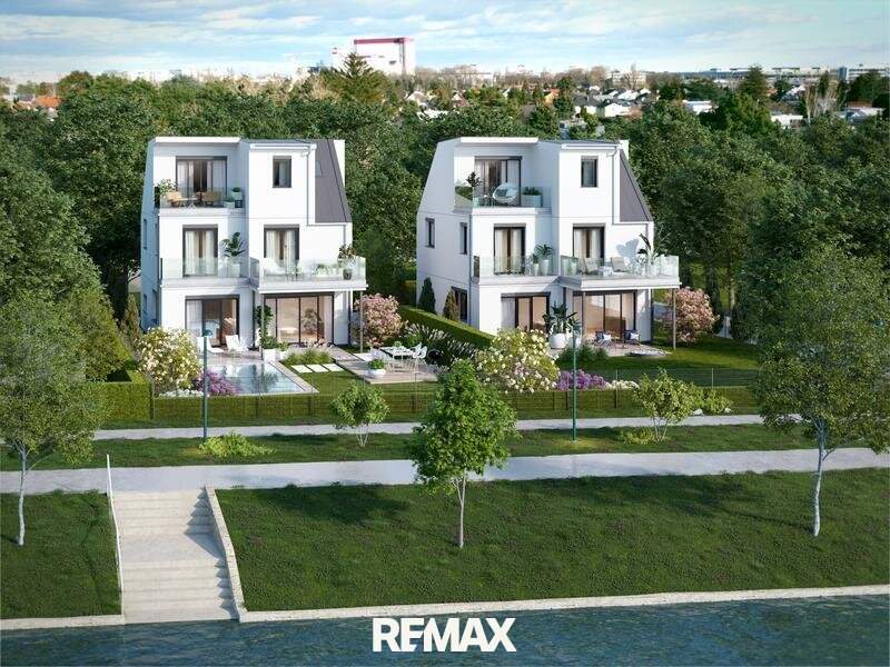 Luxuriöses Einfamilienhaus direkt an der Alten Donau nahe Große Bucht