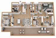 "Exklusive Wohnung mit 40 m² Terrasse, Pool, Sauna!"