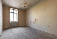 HOFLAGE mit GRÜNBLICK | 3. Stock | Sanierungsbedürftiger Altbau | Bewilligte Planung inkl. bewilligtem Balkon | Nähe Einsiedlerpark, U4 Margaretengürtel, künftiger U2-Station Reinprechtsdorfer Straße
