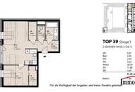 TOPLAGE und ERSTBEZUG: Hofseitige, moderne 2-Zimmerwohnung mit Balkon! Besichtigung ab Februar 2025 möglich!