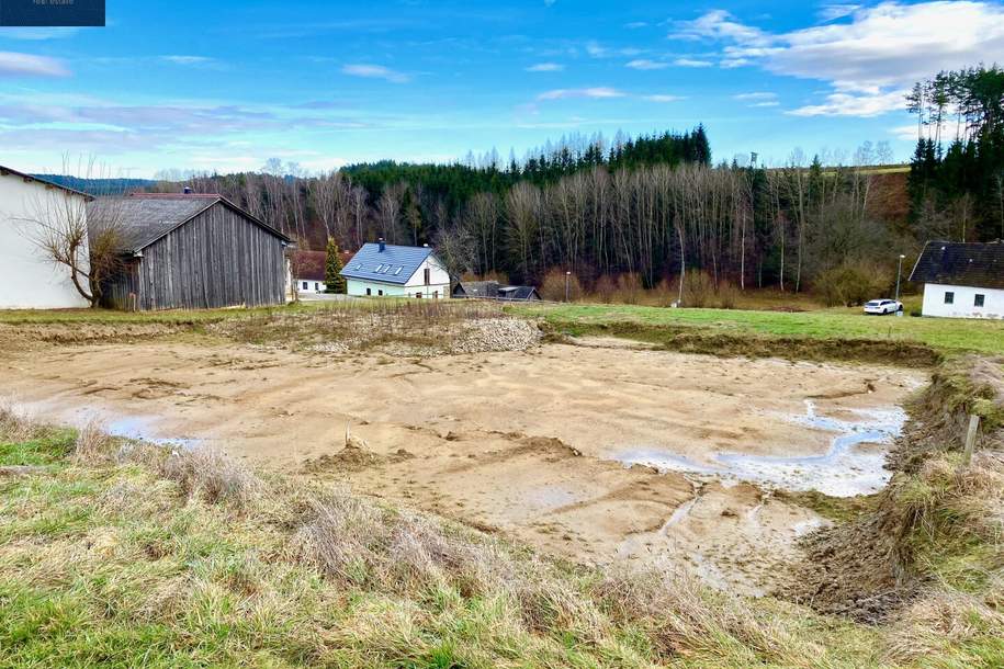 Besonderes Baugrundstück in Uttissenbach bei Zwettl - 4.519 ² Grundstücksfläche im Grünen, Grund und Boden-kauf, 89.000,€, 3911 Zwettl