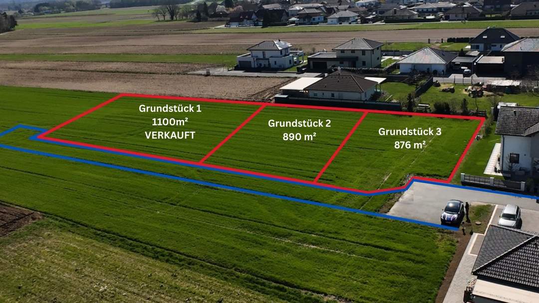 Grundstück Nr 2 mit 890 m² in Top-Lage - Gralla bei Leibnitz zu verkaufen