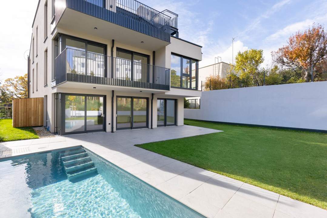 ANLEGER AUFGEPASST: EXKLUSIVE GARTENWOHNUNG IN HIETZING MIT SALZWASSER-POOL UND SAUNA