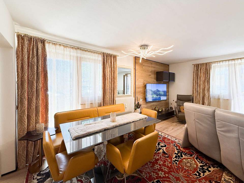 Voll möblierte 3-Zimmer-Erdgeschosswohnung mit Garten in Flachau zu verkaufen !