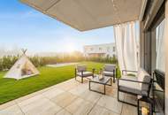 PROVISIONSFREI! Harmonisch konzipierte 4-Zimmer-Gartenwohnung | Auf einer Ebene | 2 Bäder, Schrankraum