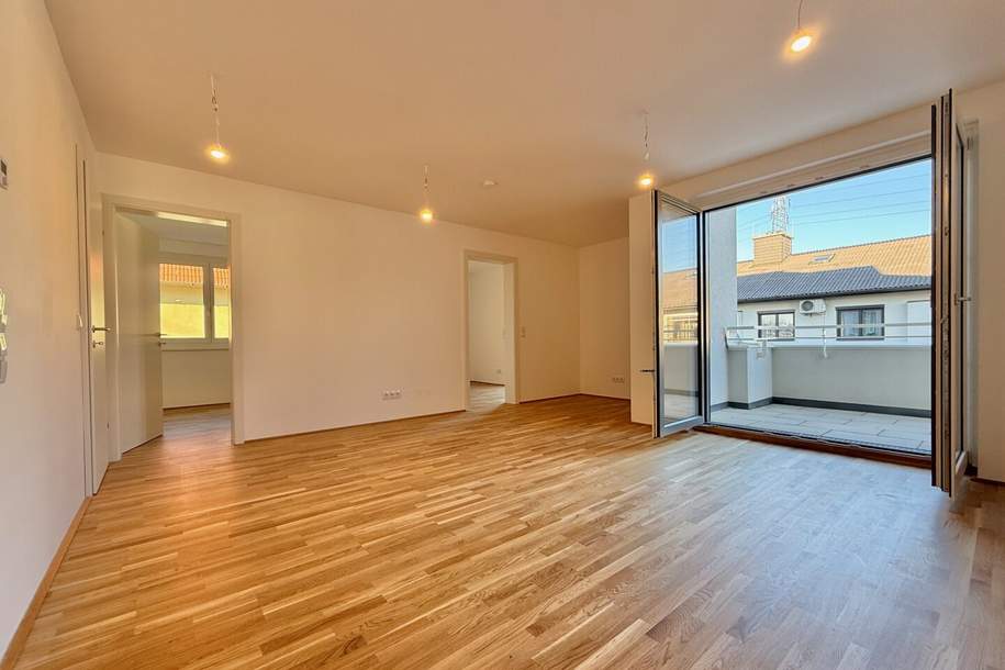 BEZUGSFERTIG I Nähe Mühlwasser I Klimaaktiv-zertifiziert I Tiefgarage I Wärmepumpe I Fußbodenheizung &amp; Kühlung I PV-Anlage, Wohnung-kauf, 284.200,€, 1220 Wien 22., Donaustadt