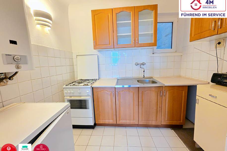 Helle 1-Zimmer-Wohnung mit Wohnküche in ruhiger Lage, Wohnung-miete, 620,00,€, 1140 Wien 14., Penzing