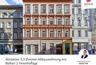 Neustiftgasse | Attraktive 3,5 Zimmer Altbauwohnung mit Balkon | Innenhoflage