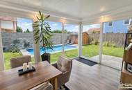 Doppelhaushälfte in ruhiger Wohnstraße mit Garten und Pool!