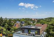 Ihre neue Dach-Traumwohnung, Wohnen im Grünen: XXL-Dachterrasse mit Panoramablick und 3 Stellplätzen im 13. Bezirk