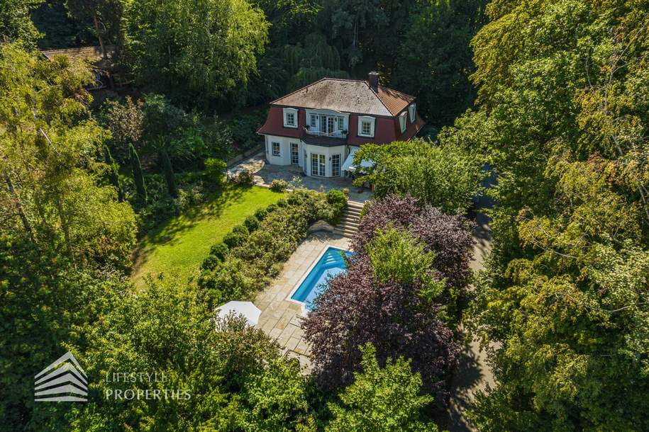 Wunderschöne Villa mit Pool und weitläufigem Grundstück, Nähe Pressbaum, Haus-kauf, 1.799.000,€, 3032 Sankt Pölten(Land)