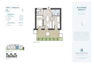 Charmante 2-Zimmer-Terrassenwohnung: ca. 43,56 m² WNF, ca. 27,83 m² Terrasse