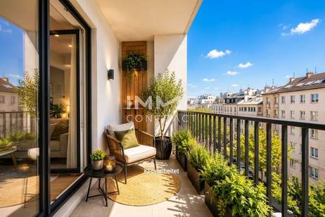 Neubau nahe Schönbrunn – 2-Zimmer-Erstbezug mit Westbalkon &amp; Loggia, Wohnung-kauf, 309.000,€, 1120 Wien 12., Meidling