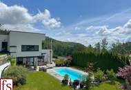 Exquisites Wohnhaus mit schönem Garten und Pool, Ruhelage mit Fernblick