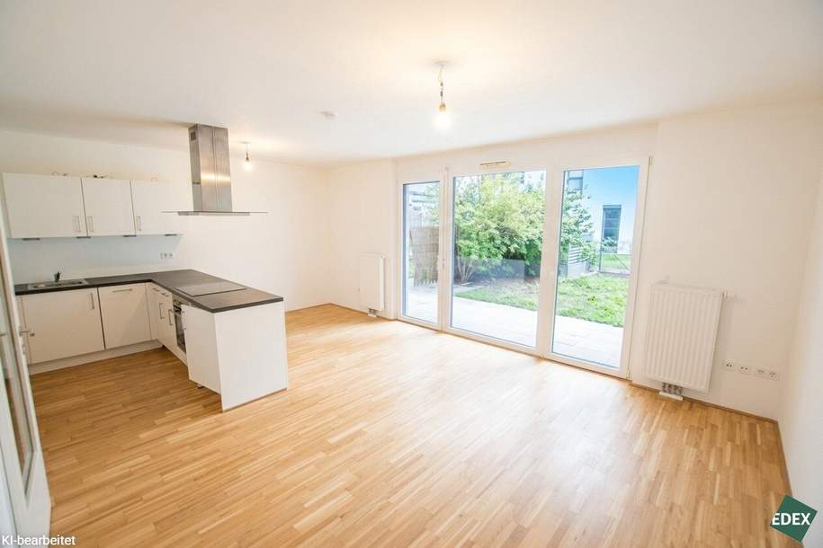 Moderne 2-Zimmer Wohnung mit Garten nahe S-Bahn-Station Jedlersdorf, Wohnung-miete, 1.049,00,€, 1210 Wien 22., Donaustadt