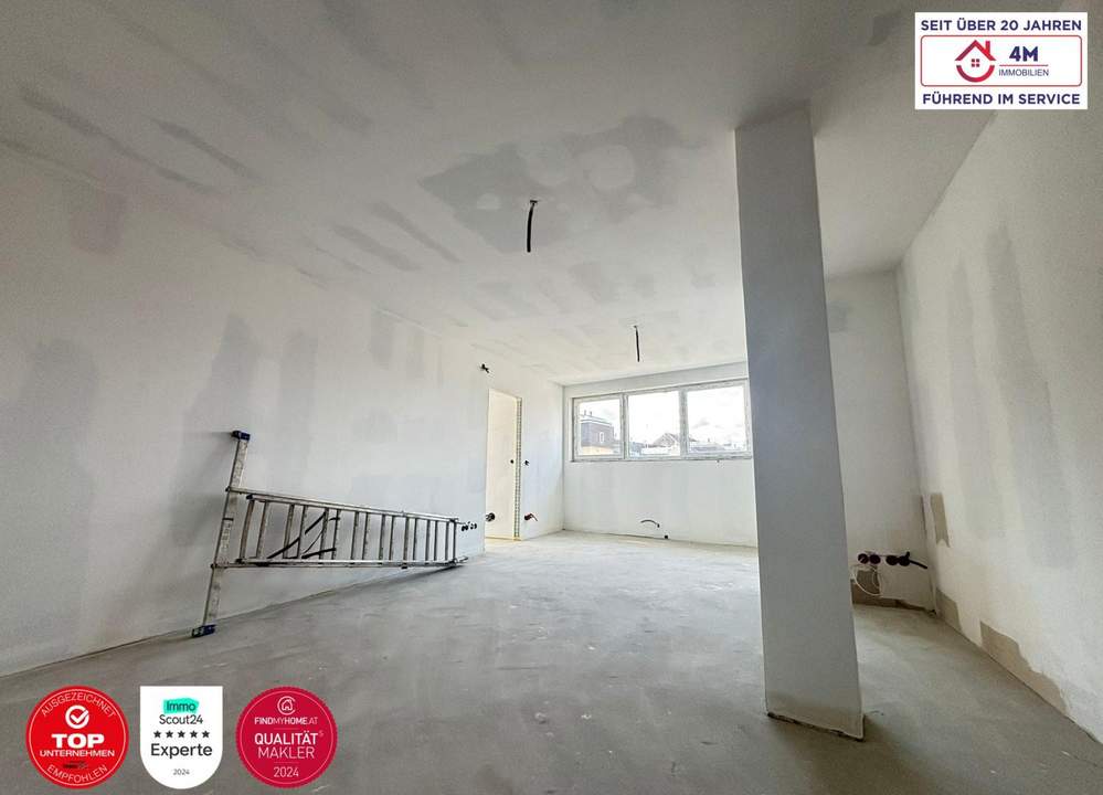 Top-Erstbezug im Neubau! Perfekt geschnittene 2-Zimmer-Wohnung mit 54,40 m² im 4. Liftstock