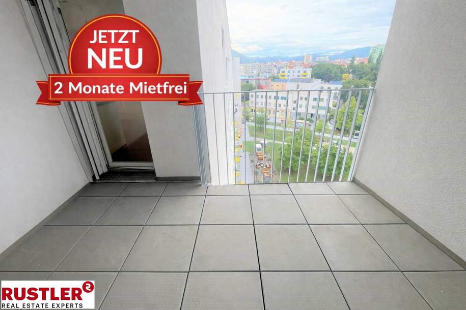2 MONATE MIETFREI | Top Anbindung | 2-Zimmer-Wohnung mit Loggia, Wohnung-miete, 829,35,€, 8020 Graz(Stadt)