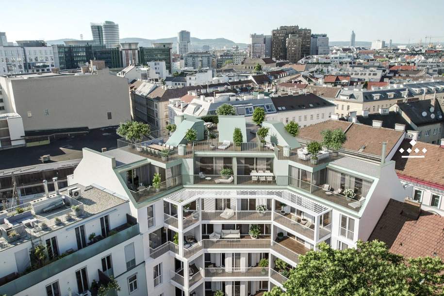 UP IN THE SKY: Modern Apartment im Erstbezug und großzügiger Terrasse!, Wohnung-kauf, 1030 Wien 3., Landstraße