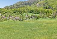 1.000 m² Bauland mit anschließender großer Wiese - ALLES SONNIG und EBEN mit HERRLICHEM AUSBLICK !