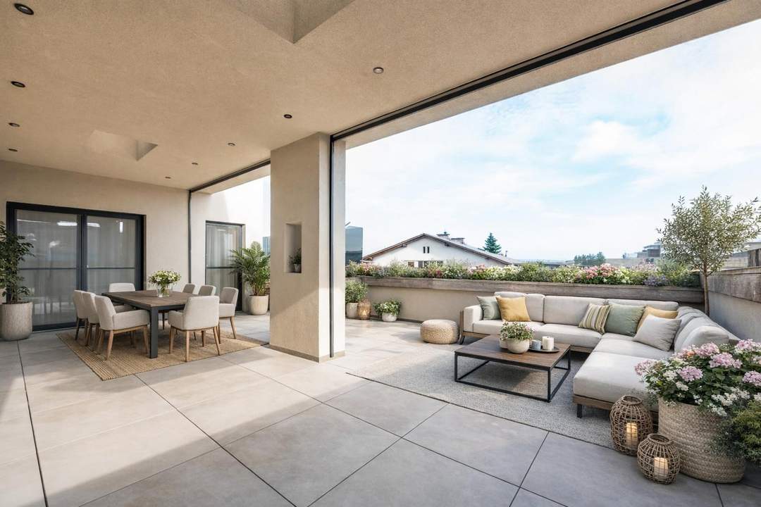 Hochwertigste Ausstattung. Barrierefrei. Swim Spa. Penthousecharakter!