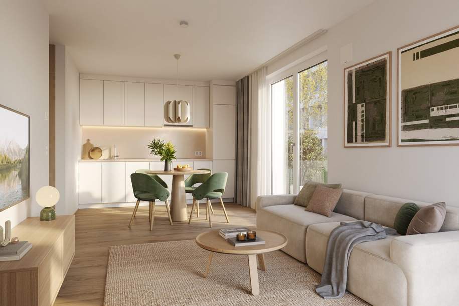 Ruheoase im Stadtviertel: Entdecken Sie die PARK FLATS, Wohnung-kauf, 494.000,€, 1030 Wien 3., Landstraße